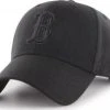 47 Brand MVP Boston Red Sox Curved Visor Cap Snapback Black On Black