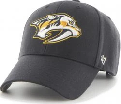 47 Brand MVP Velcro Nashville Predators Navy Curved Visor Cap
