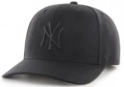 47 Brand New York Yankees Cold Zone Black On Black MVP DP Curved Visor Cap Snapback