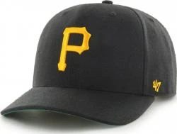 47 Brand Pittsburgh Pirates Cold Zone Black Curved Visor Cap Snapback