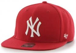 Forty Seven 47 Brand New York Yankees Red NY No Shot Captain Snapback Cap