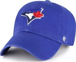 Forty Seven 47 Brand Toronto Blue Jays Royal Clean Up Curved Visor Strapback Cap