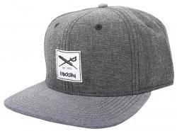 Iriedaily Daily Flag Chambray Black Grey Snapback Cap Mens One Size NEW