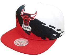 Mitchell & Ness Chicago Bulls Paintbrush Snapback HWC And Cap Kappe Basecap