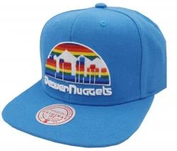 Mitchell & Ness Denver Nuggets Royal Team Ground 2.0 Snapback HWC Cap Kappe Basecap