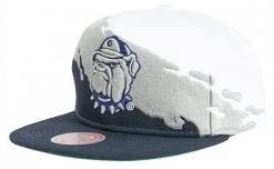 Mitchell & Ness Georgetown Hoyas Paintbrush Snapback And NCAA Cap Kappe Basecap