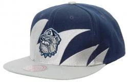 Mitchell & Ness Georgetown Hoyas Sharktooth NCAA Snapback Cap And Basecap