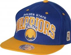 Mitchell & Ness Golden State Warriors HWC INTL226 2 Tone Team Arch Snapback Cap Kappe Basecap