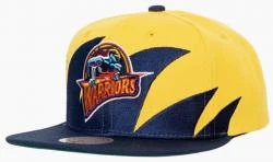 Mitchell & Ness Golden State Warriors Sharktooth NBA Snapback Cap And Basecap