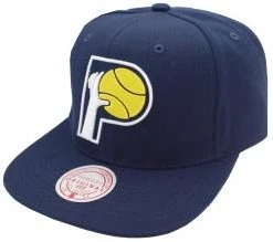Mitchell & Ness Indiana Pacers Navy Team Ground 2.0 Snapback HWC Cap Kappe Basecap