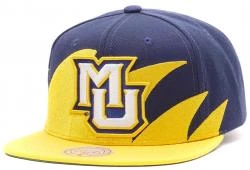 Mitchell & Ness Marquette University Sharktooth NCAA Snapback Cap And Basecap