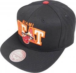 Mitchell & Ness NBA Miami Heat Reflective Tri Pop Arch VQ85Z Snapback Cap