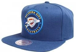 Mitchell & Ness NBA Oklahoma City Thunder Twill Circle Patch 198AZ Snapback Cap One Size Kappe