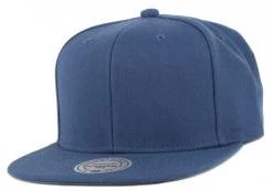 Mitchell & Ness Navy Blue Blank Snapback Cap EU930 Dunkelblau Kappe Basecap