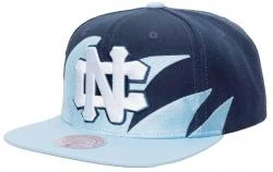 Mitchell & Ness North Carolina Tar Heels Sharktooth NCAA Snapback Cap And Basecap