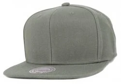 Mitchell & Ness Oliv Green Blank Snapback Cap EU930 Olivgruen Kappe Basecap