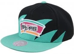 Mitchell & Ness San Antonio Spurs Sharktooth NBA Snapback Cap And Basecap
