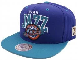 Mitchell & Ness Utah Jazz HWC INTL226 2 Tone Team Arch Snapback Cap Kappe Basecap