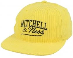 Mitchell & Ness Yellow INTL628 Summer Cord Own Brand Snapback Cap Kappe Basecap
