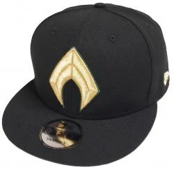 New Era Aquaman Justice League Black Snapback Cap 9fifty OSFA DC Comics Limited Edition