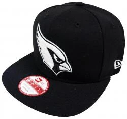 New Era Arizona Cardinals Black White Logo Snapback Cap 9fifty Limited Edition