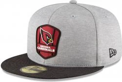 New Era Arizona Cardinals NFL Sideline 18 Road On Field Cap 59fifty Fitted OTC