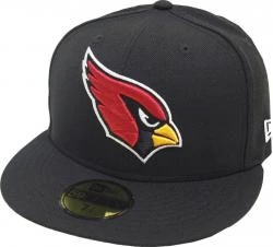 New Era Arizona Cardinals Solid Black On Field NFL Cap 59fifty 5950 Fitted Limited Edition