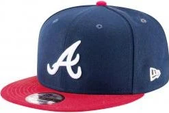 New Era Atlanta Braves Navy Red OTC Snapback Cap 9fifty 950 OSFA Limited Edition MLB