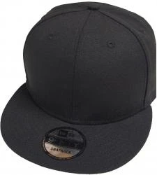 New Era Blank Black Snapback Cap 9fifty 950 Original Fit Blanko Kappe Mens