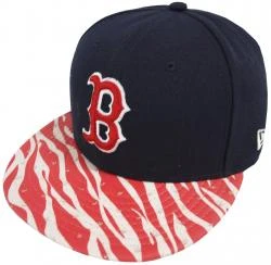 New Era Boston Red Sox Animal Visor Strapback Cap Kappe Basecap