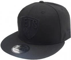 New Era Brooklyn Nets Black On Black NBA Snapback Cap 9fifty 950 OSFA Exclusive Limited Edition