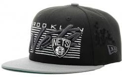 New Era Brooklyn Nets Wordmark Black Snapback Cap 9fifty 950 S M Basecap