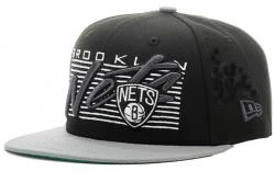 New Era Brooklyn Nets Wordmark Black Snapback Cap 9fifty 950 S M Basecap