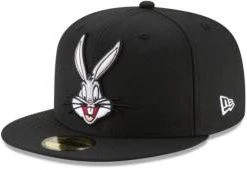 New Era Bugs Bunny Black Looney Tunes Cap 59fifty 5950 Fitted Limited Edition