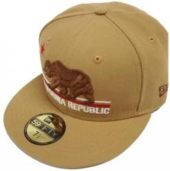 New Era California Edition Cali Republic Wheat Cap 59fifty Basic Fitted Basecap