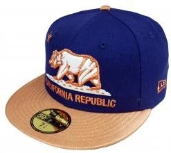 New Era California Republic Cap Purple 59fifty 5950 Fitted Limited Edition