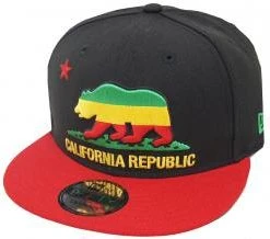 New Era California Republic Tricolor Snapback Cap 9fifty 950 OSFA Basecap Limited Edition