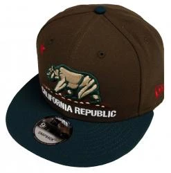 New Era California Republic Walnut Dark Green Snapback Cap 9fifty 950 Limited Edition