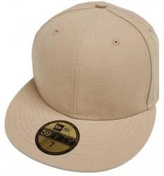 New Era Camel Khaki Blanc Blank 59fifty 5950 Fitted Cap Kappe Men