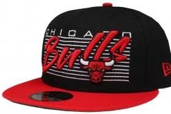 New Era Chicago Bulls Wordmark Black Snapback Cap 9fifty 950 S M Basecap
