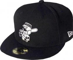 New Era Cincinnati Reds Black White Logo Cap 59fifty 5950 Fitted MLB Limited