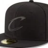 New Era Cleveland Cavaliers Black On Black Cap 59fifty 5950 Fitted Men Special Limited Edition