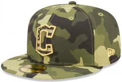 New Era Cleveland Indians Armed Forces 2022 59fifty Fitted Cap Limited Edition