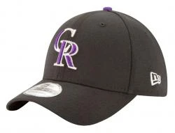 New Era Colorado Rockies Black Team Classic Stretch Fit Cap MLB 3930 39thirty Curved Visor S M