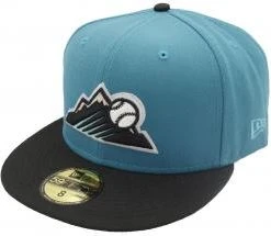 New Era Colorado Rockies Teal Cooperstown Sidepatch 59fifty Limited Edition Fitted Cap