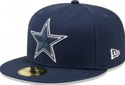 New Era Dallas Cowboys Navy Sidepatch 59fifty 5950 Fitted Cap