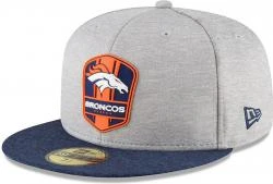 New Era Denver Broncos NFL Sideline 18 Road On Field Cap 59fifty Fitted OTC