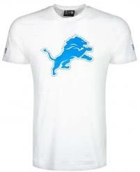 New Era Detroit Lions White Team Logo Tee T T-Shirt Men M L XL XXL