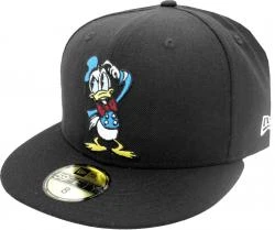 New Era Donald Duck Character Black 59fifty Limited Edition Fitted Cap