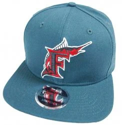 New Era Florida Marlins Dark Teal MLB Cooperstown Snapback Cap 9fifty Limited Edition
